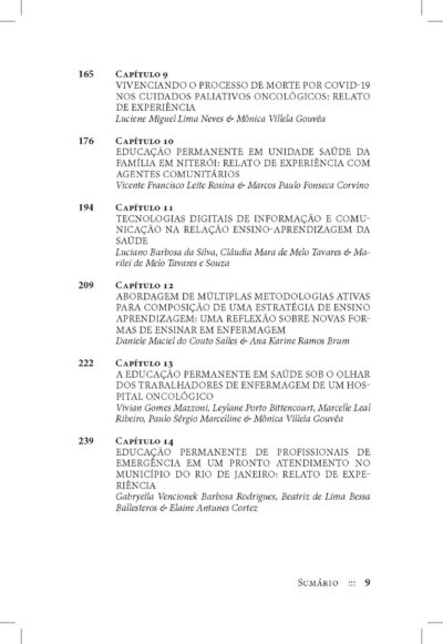 Enfermagem, ensino e saúde: reflexões e produtos do mestrado profissional  |  Cláudia Mara de Melo Tavares, Lucia Cardoso Mourão, Elaine Antunes Cortez & Ana Clementina Vieira de Almeida (todas orgs.) - Imagem 4