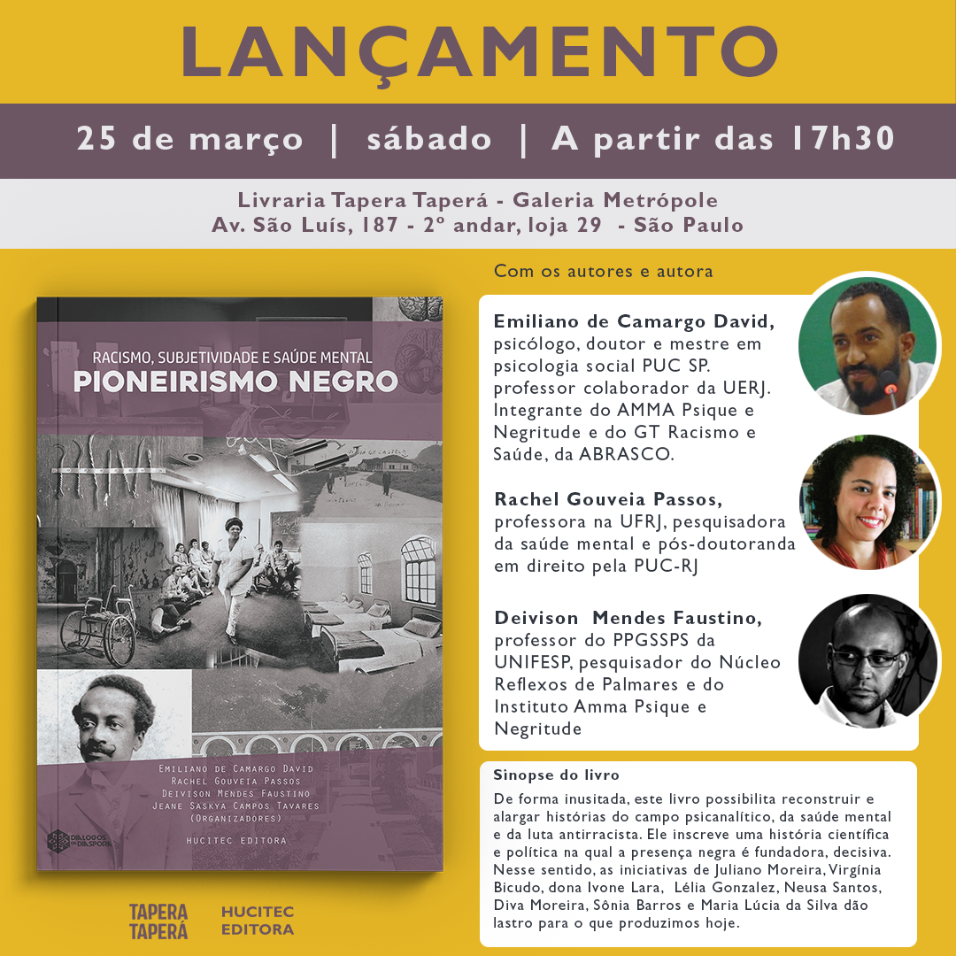 Lançamento  Livraria Tapera Taperá – Hucitec Editora